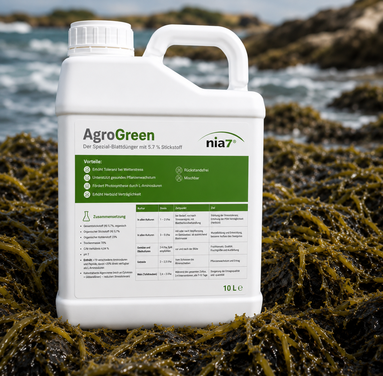 AgroGreen, mit Algenextrakten gegen Wetterstress